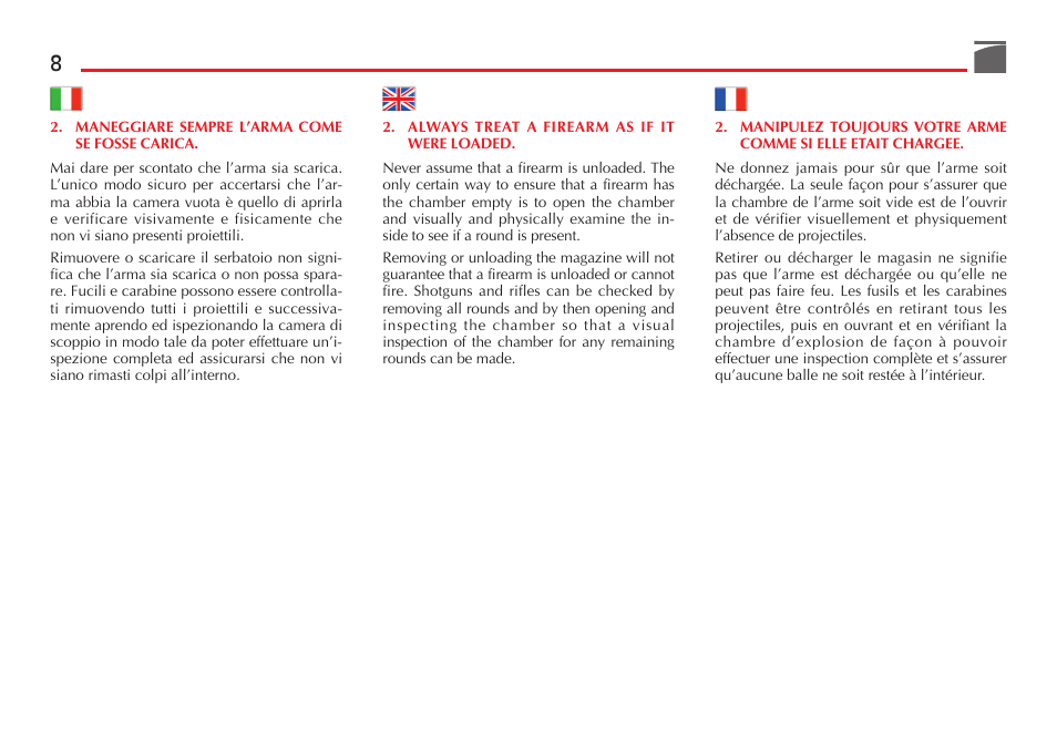 Benelli Performance Shop M2 3-Gun Edition User Manual | Page 9 / 170