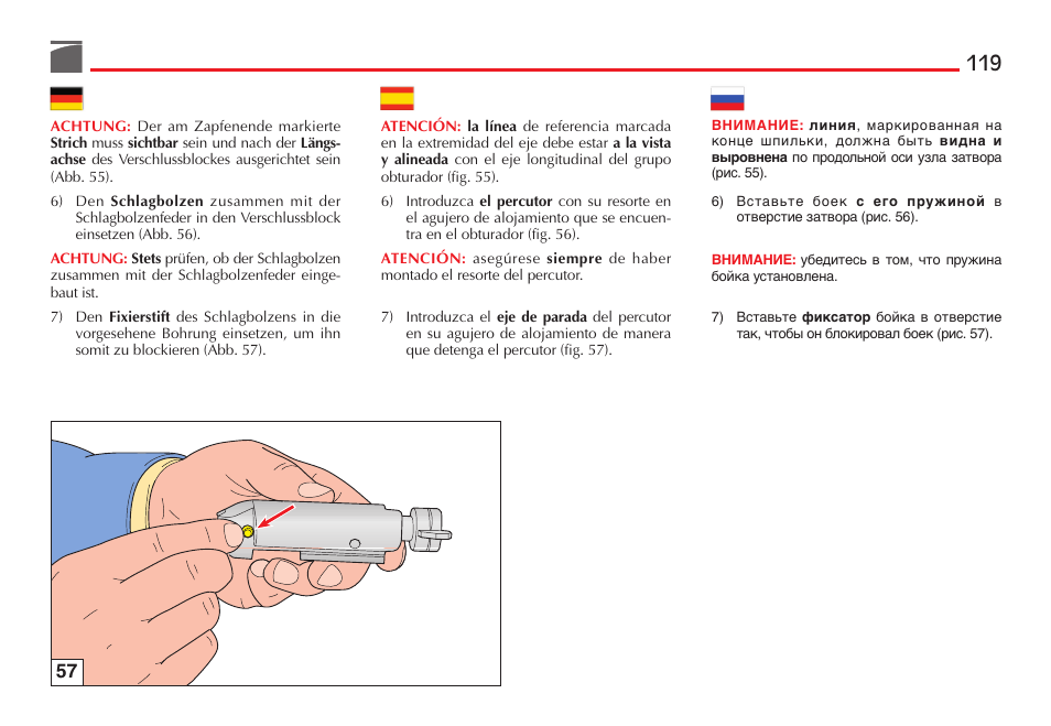 Benelli M3 Convertible Semi-Auto Pump Shotgun User Manual | Page 120 / 182