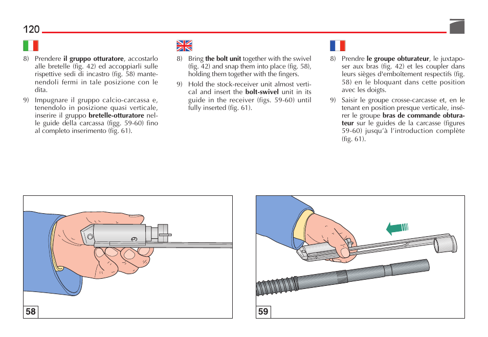 Benelli M3 Convertible Semi-Auto Pump Shotgun User Manual | Page 121 / 182