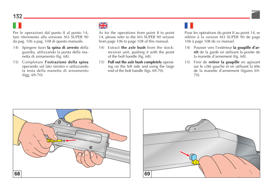 Benelli M3 Convertible Semi-Auto Pump Shotgun User Manual | Page 133 / 182