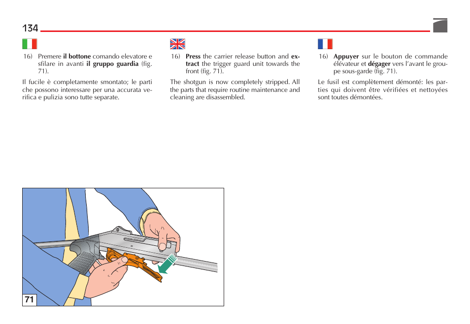 Benelli M3 Convertible Semi-Auto Pump Shotgun User Manual | Page 135 / 182