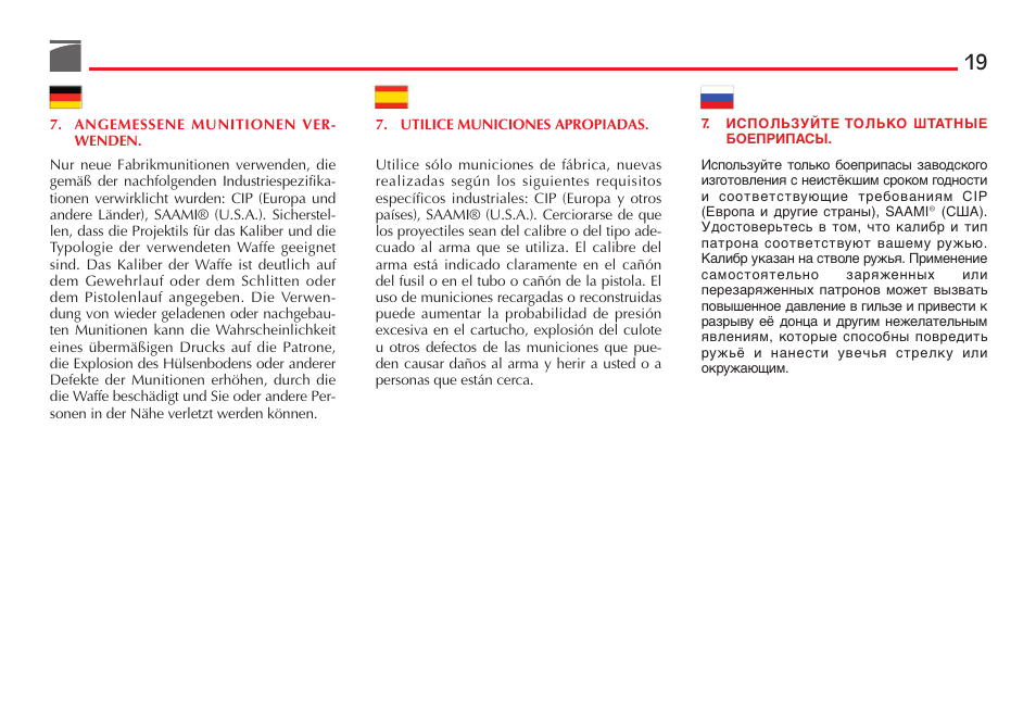 Benelli M3 Convertible Semi-Auto Pump Shotgun User Manual | Page 20 / 182