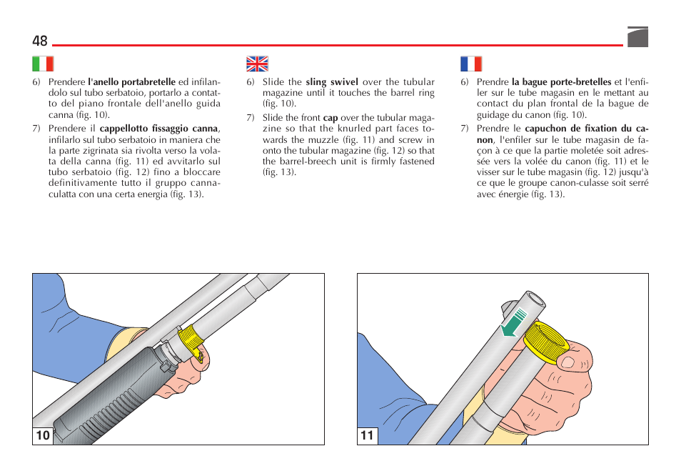 Benelli M3 Convertible Semi-Auto Pump Shotgun User Manual | Page 49 / 182