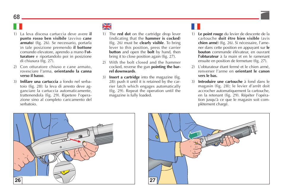 Benelli M3 Convertible Semi-Auto Pump Shotgun User Manual | Page 69 / 182