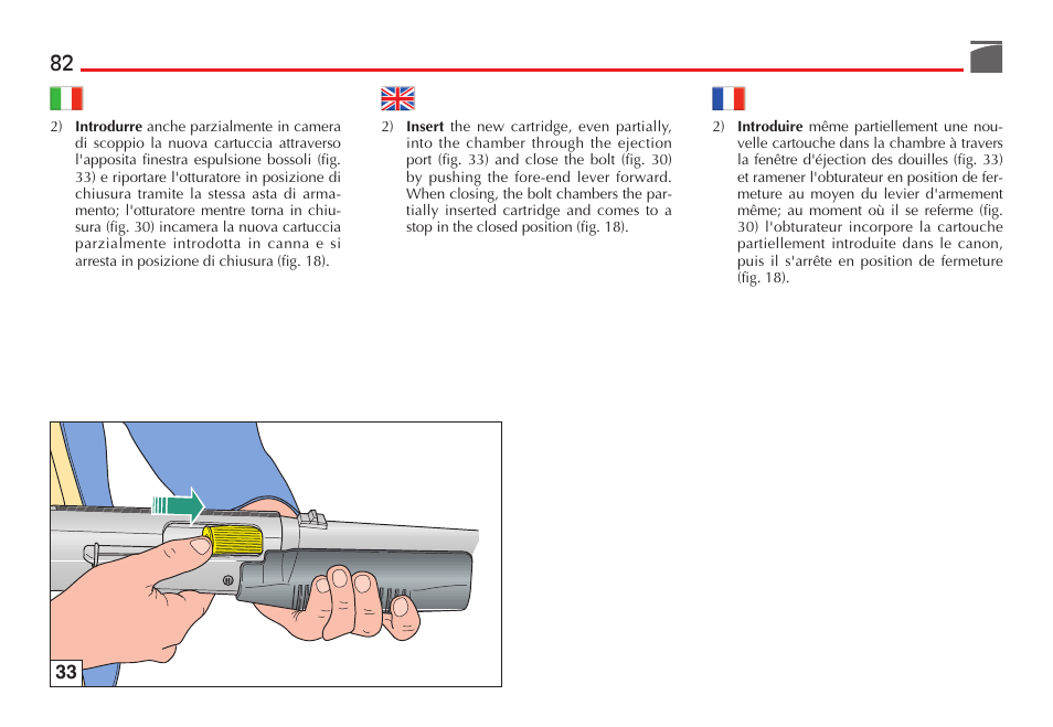 Benelli M3 Convertible Semi-Auto Pump Shotgun User Manual | Page 83 / 182