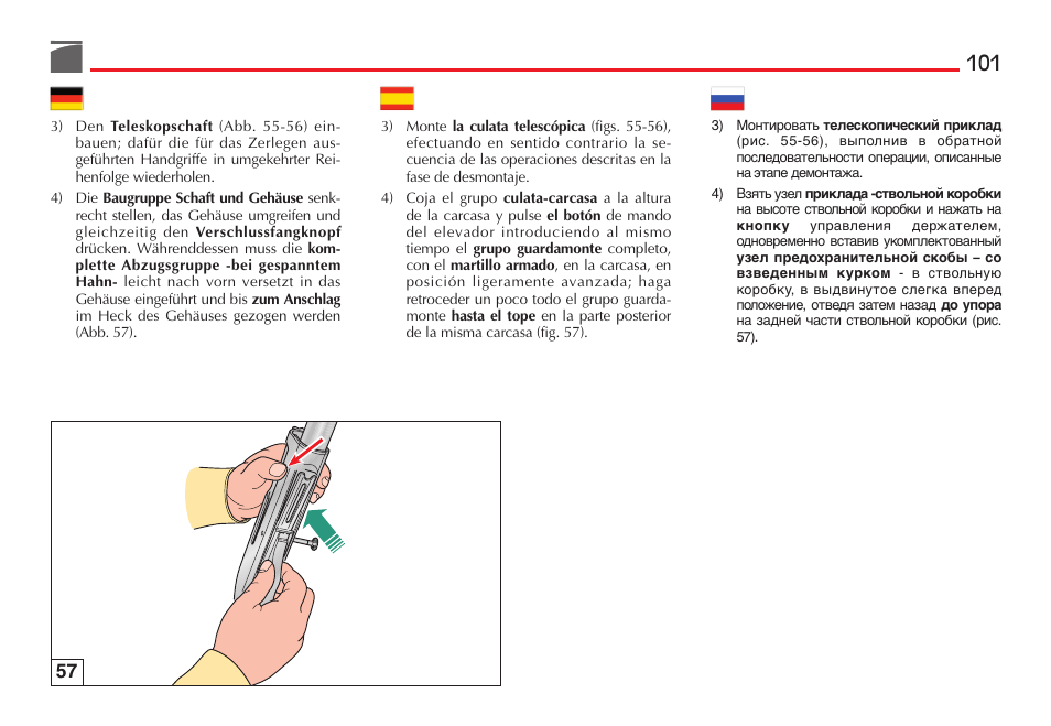 Benelli M4 Tactical Shotgun User Manual | Page 102 / 138