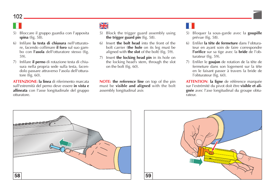 Benelli M4 Tactical Shotgun User Manual | Page 103 / 138