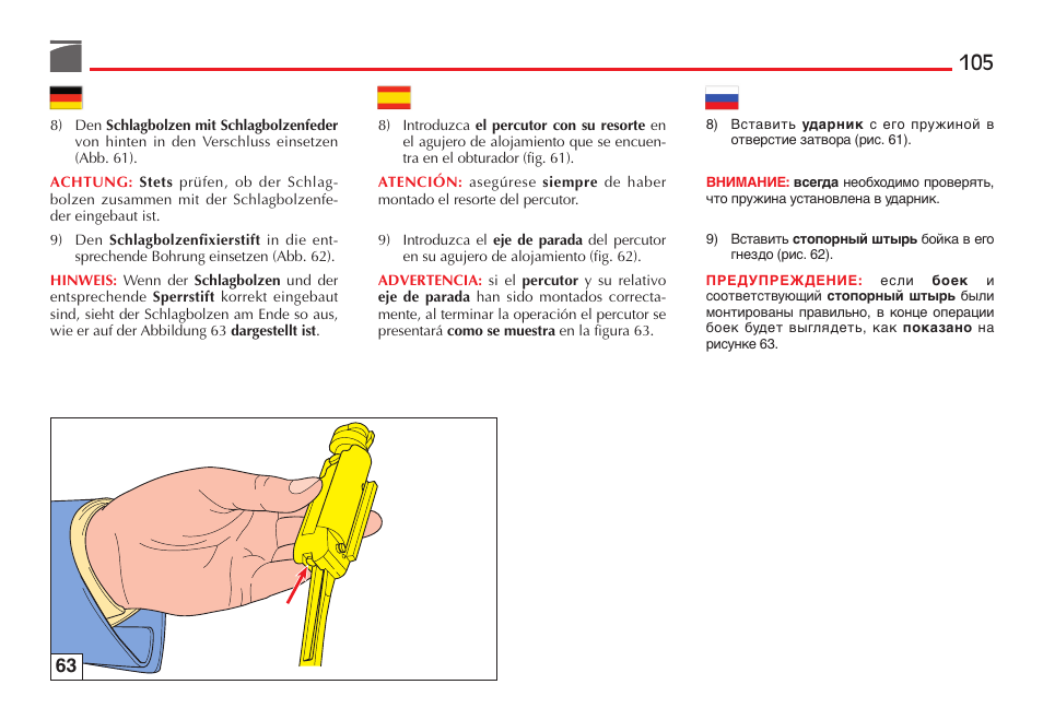 Benelli M4 Tactical Shotgun User Manual | Page 106 / 138