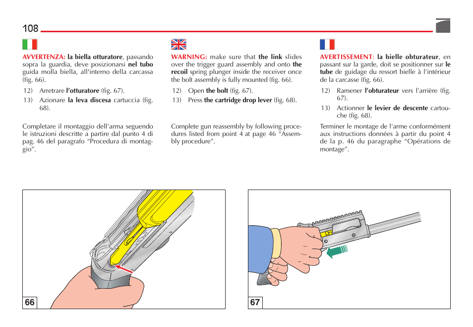 Benelli M4 Tactical Shotgun User Manual | Page 109 / 138