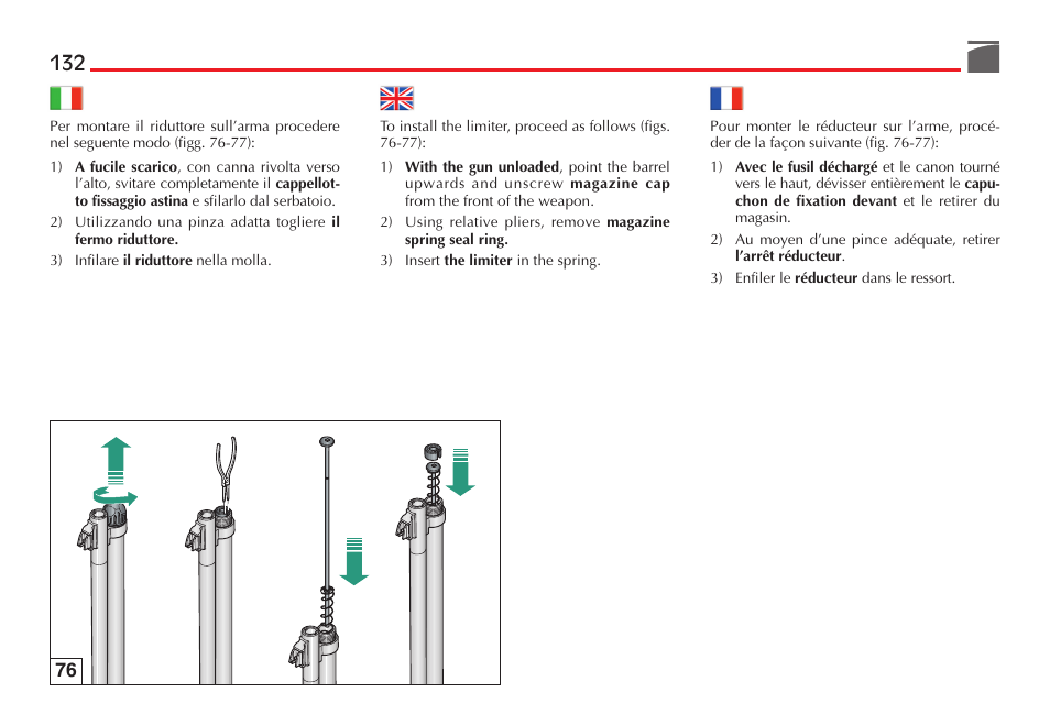 Benelli M4 Tactical Shotgun User Manual | Page 133 / 138