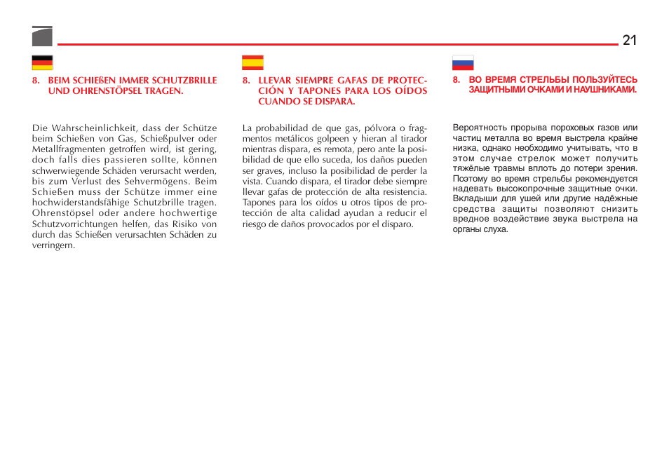 Benelli M4 Tactical Shotgun User Manual | Page 22 / 138