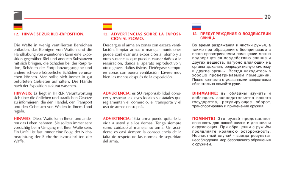 Benelli M4 Tactical Shotgun User Manual | Page 30 / 138