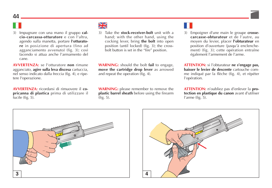 Benelli M4 Tactical Shotgun User Manual | Page 45 / 138