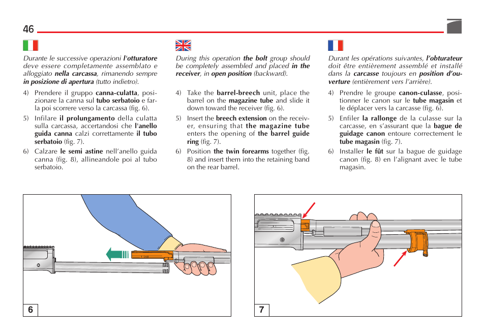 Benelli M4 Tactical Shotgun User Manual | Page 47 / 138