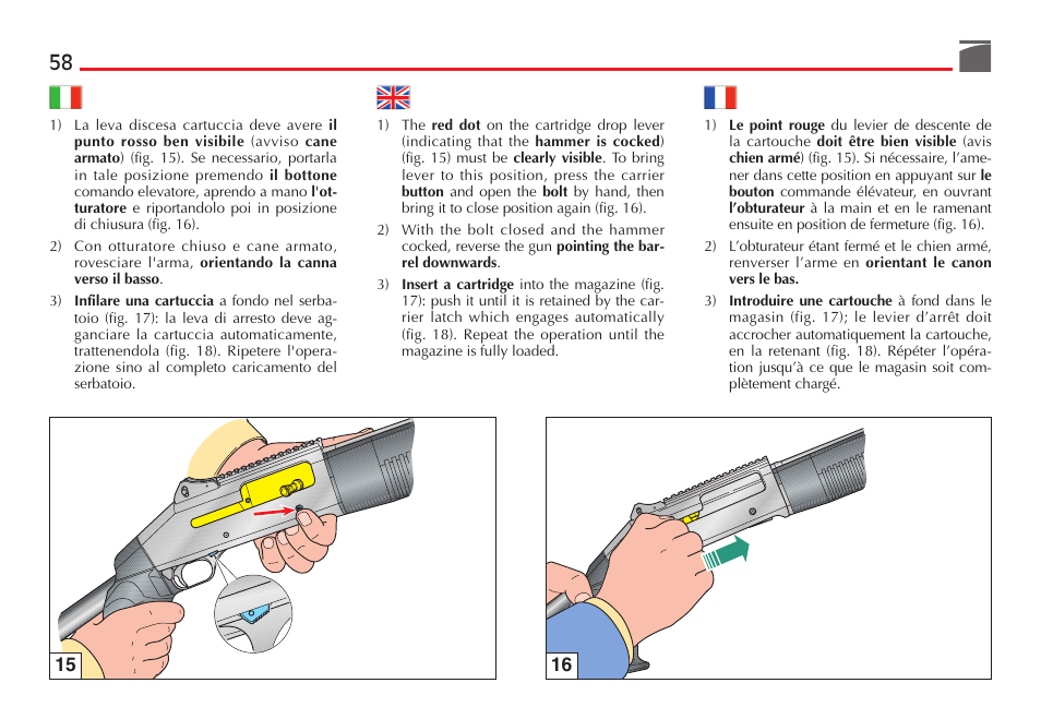 Benelli M4 Tactical Shotgun User Manual | Page 59 / 138