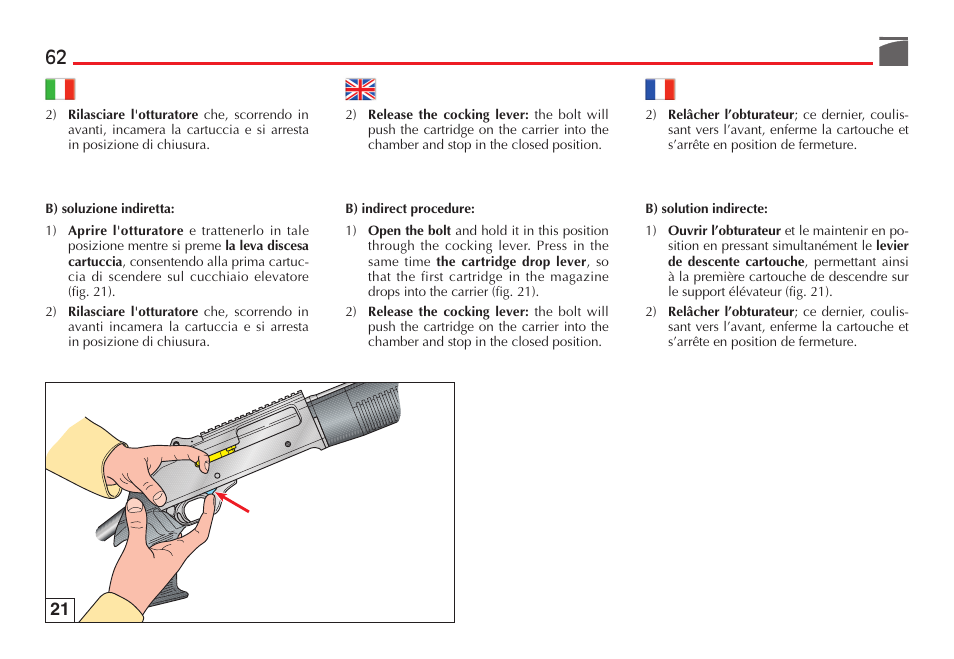 Benelli M4 Tactical Shotgun User Manual | Page 63 / 138