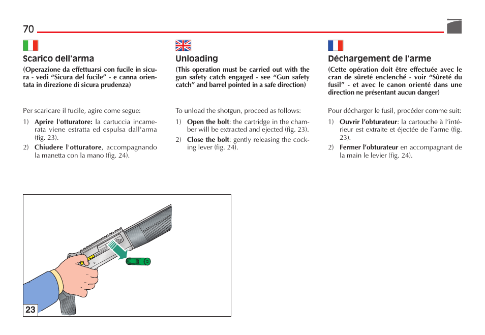 Benelli M4 Tactical Shotgun User Manual | Page 71 / 138