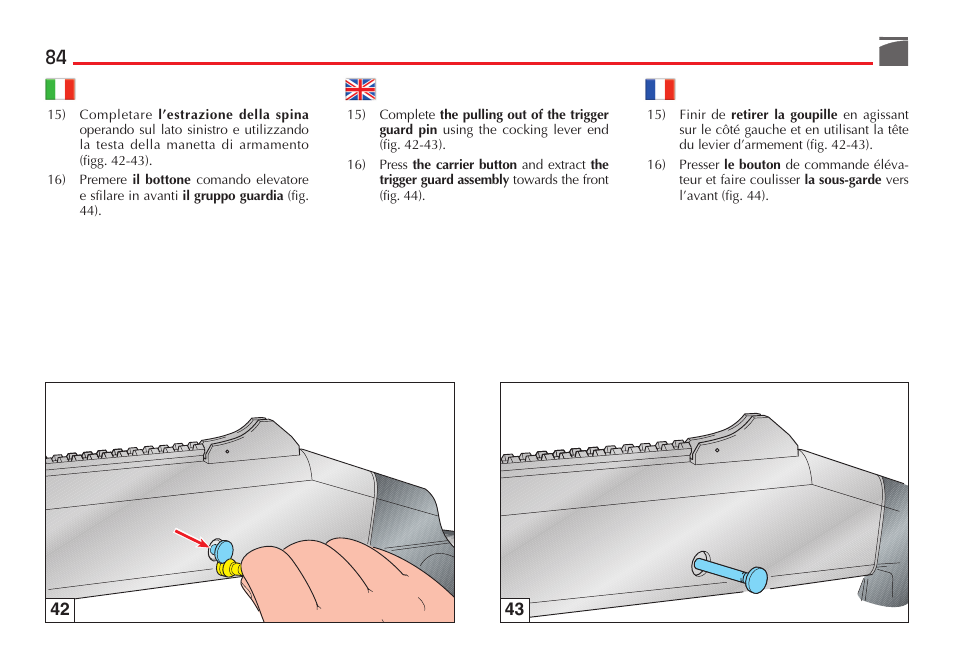 Benelli M4 Tactical Shotgun User Manual | Page 85 / 138