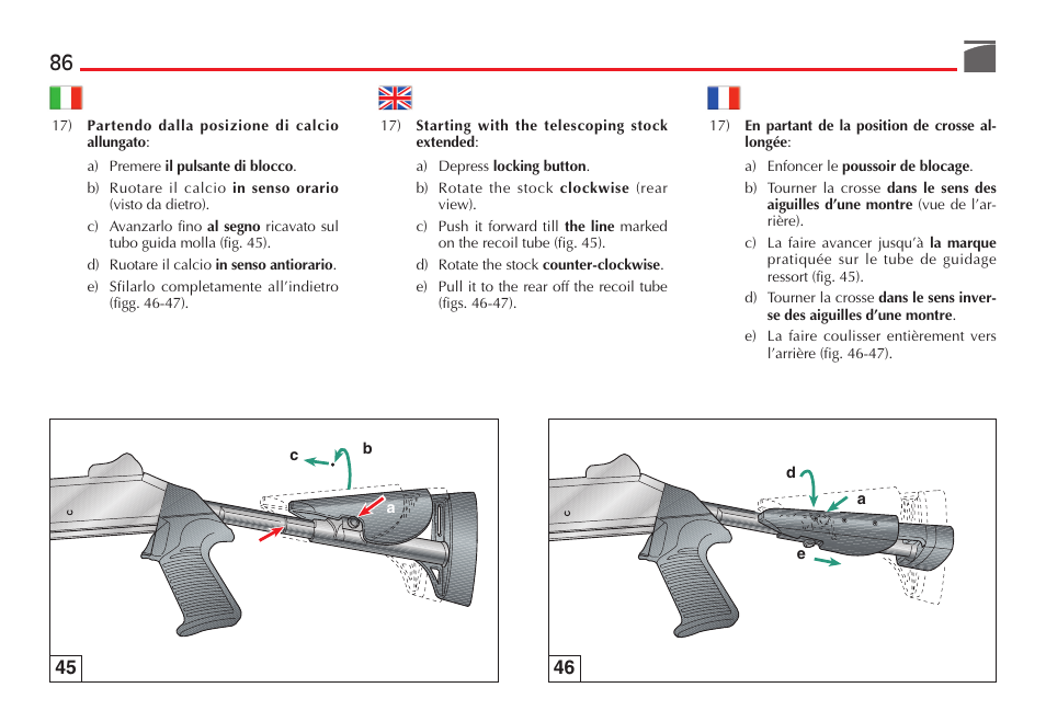 Benelli M4 Tactical Shotgun User Manual | Page 87 / 138
