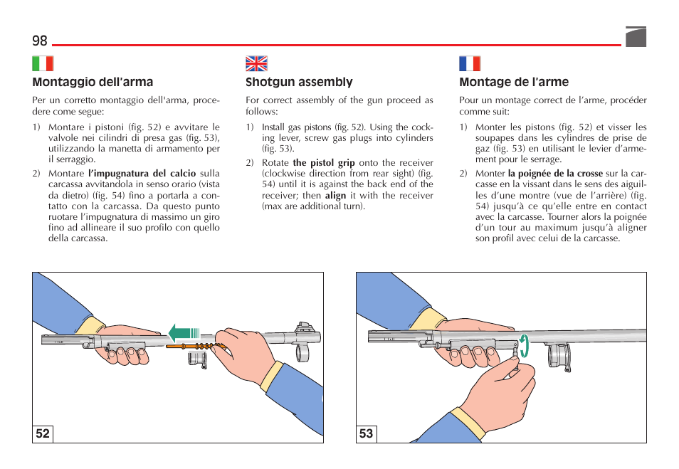 Benelli M4 Tactical Shotgun User Manual | Page 99 / 138