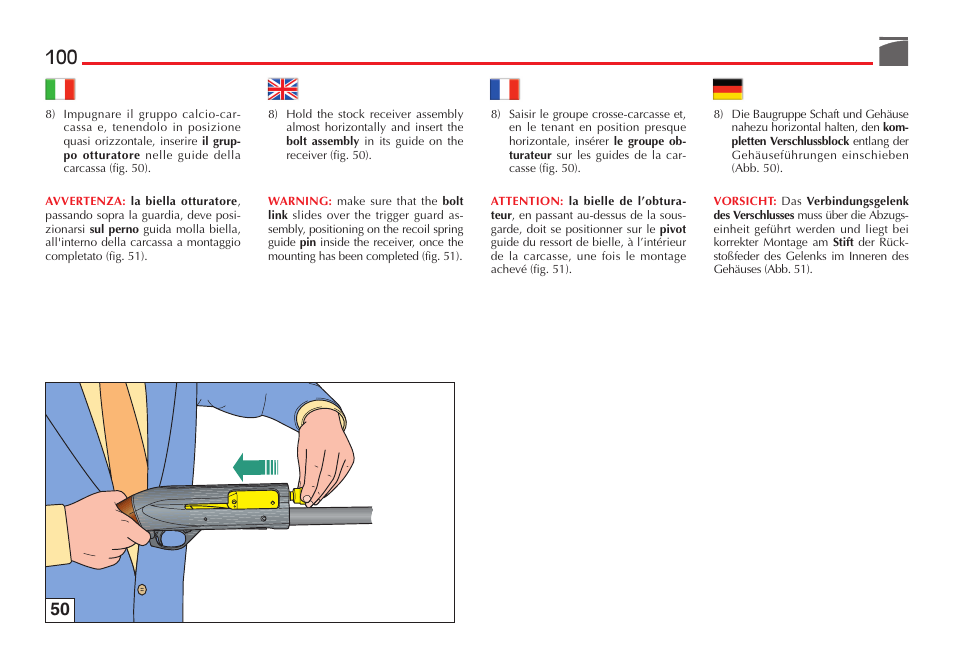 Benelli Ultra Light Shotgun User Manual | Page 101 / 138