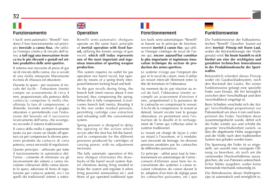 Benelli Ultra Light Shotgun User Manual | Page 33 / 138