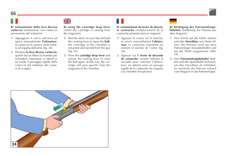 Benelli Ultra Light Shotgun User Manual | Page 67 / 138