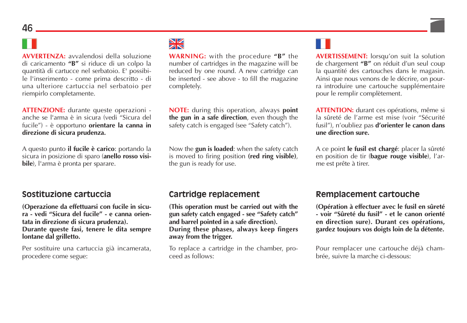 Benelli Nova Tactical Shotgun User Manual | Page 47 / 106