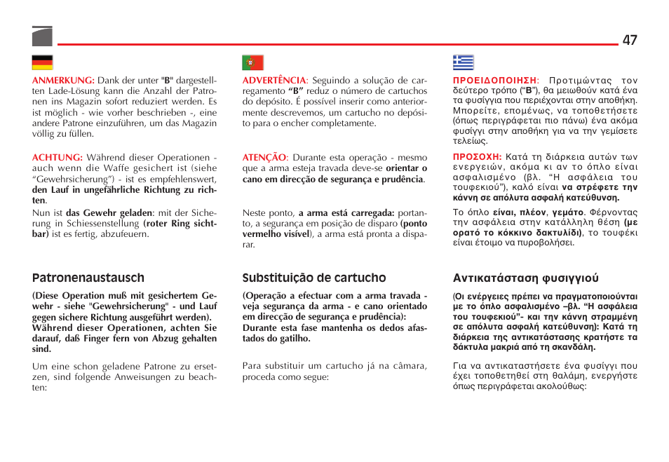Benelli Nova Tactical Shotgun User Manual | Page 48 / 106