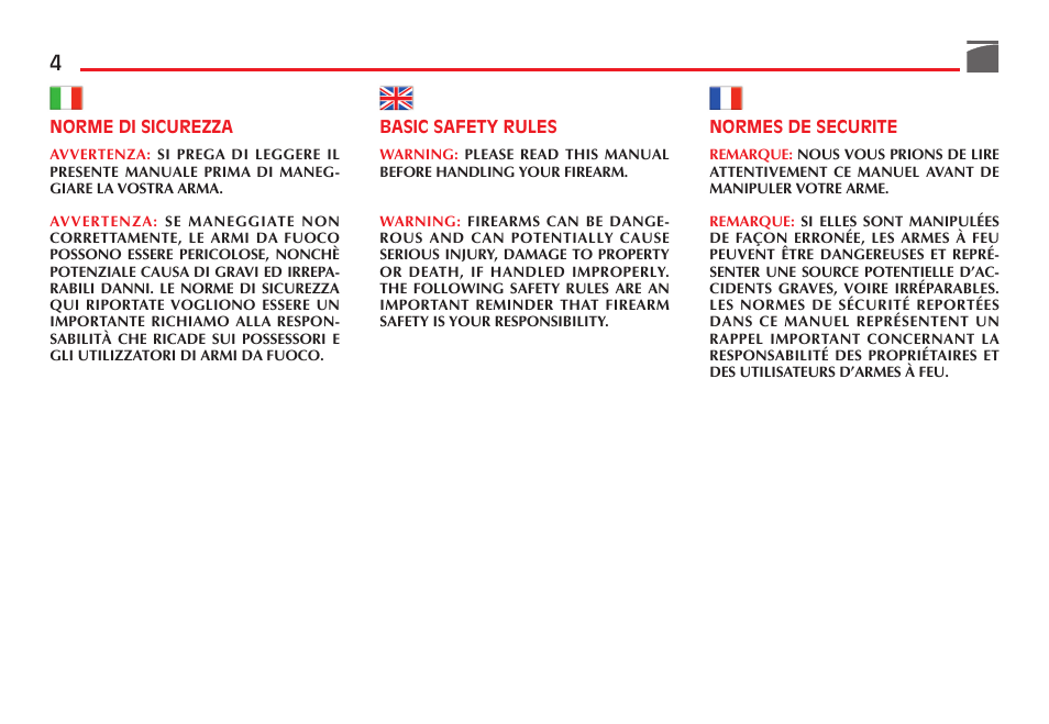 Benelli Nova Tactical Shotgun User Manual | Page 5 / 106
