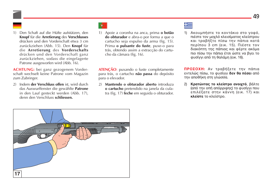 Benelli Nova Tactical Shotgun User Manual | Page 50 / 106