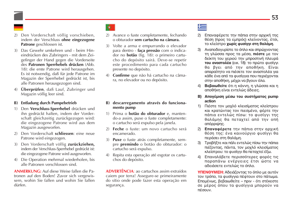 Benelli Nova Tactical Shotgun User Manual | Page 54 / 106