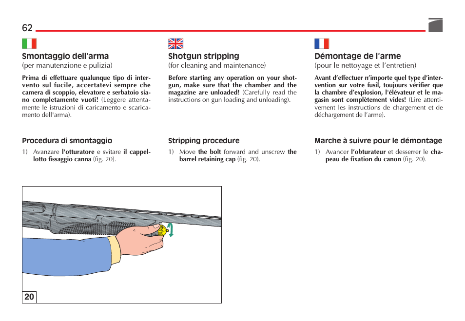 Benelli Nova Tactical Shotgun User Manual | Page 63 / 106