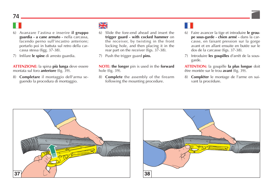 Benelli Nova Tactical Shotgun User Manual | Page 75 / 106