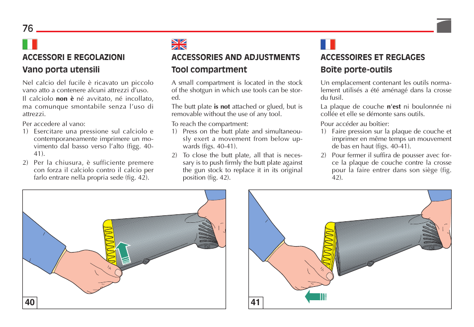 Benelli Nova Tactical Shotgun User Manual | Page 77 / 106