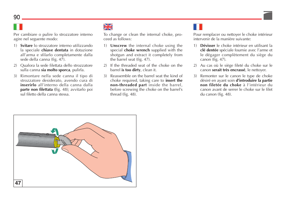 Benelli Nova Tactical Shotgun User Manual | Page 91 / 106