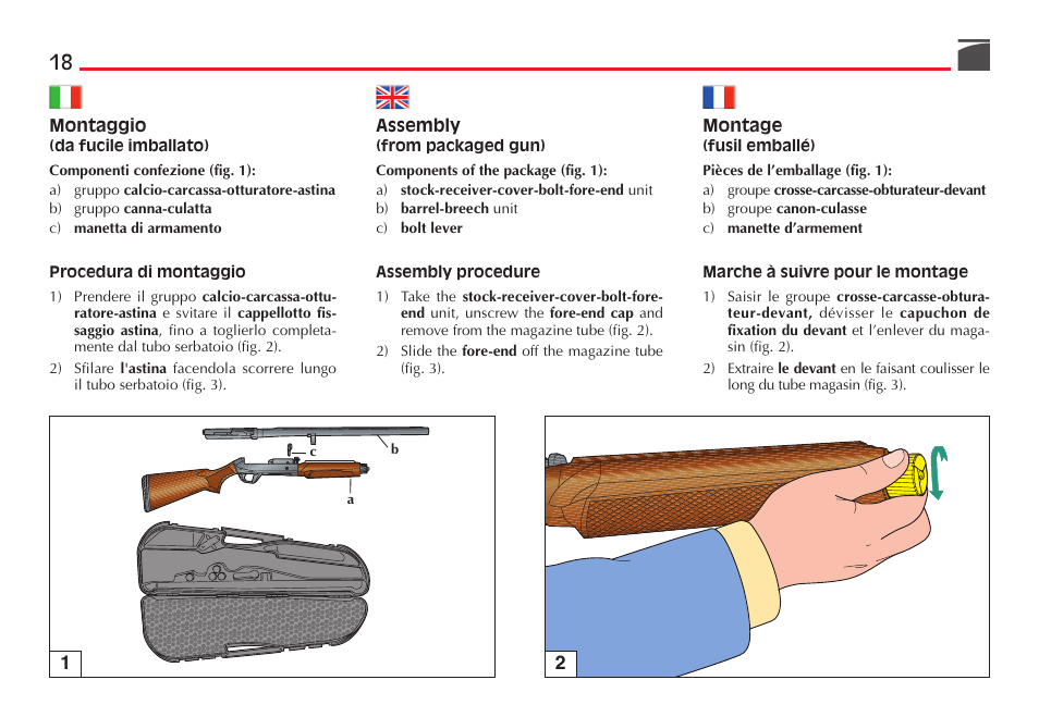 Benelli Super Black Eagle II Shotgun User Manual | Page 19 / 118