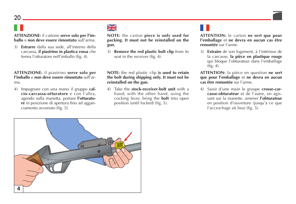 Benelli Super Black Eagle II Shotgun User Manual | Page 21 / 118