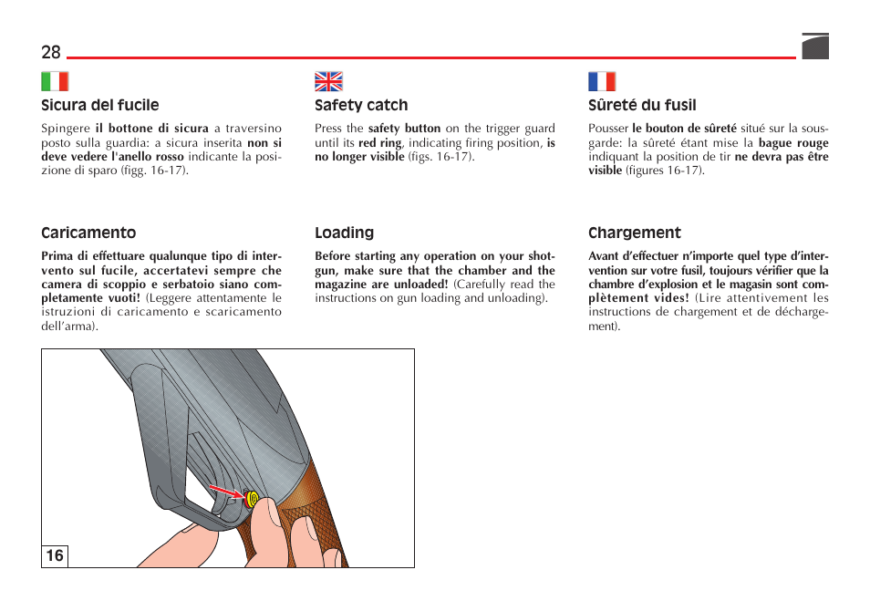 Benelli Super Black Eagle II Shotgun User Manual | Page 29 / 118