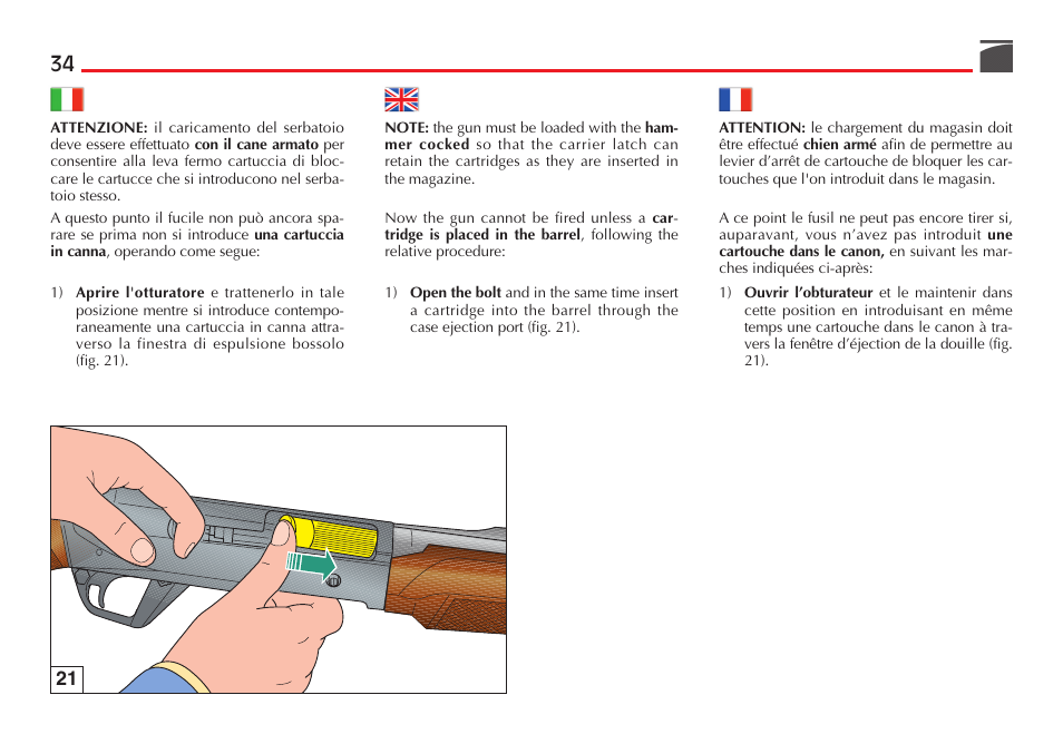 Benelli Super Black Eagle II Shotgun User Manual | Page 35 / 118