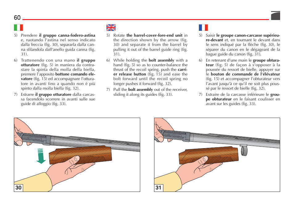 Benelli Super Black Eagle II Shotgun User Manual | Page 61 / 118