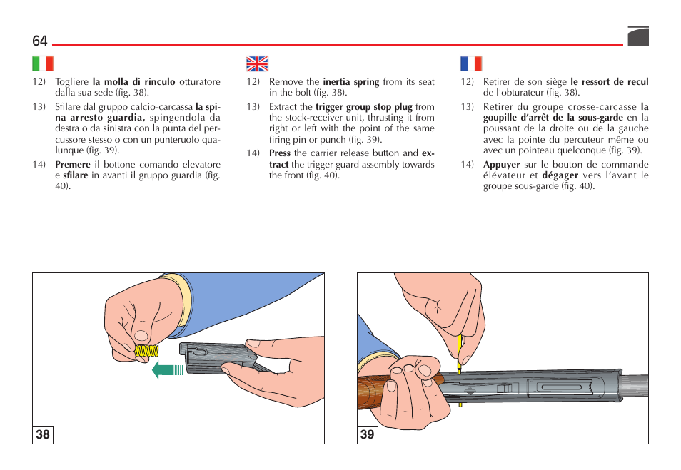Benelli Super Black Eagle II Shotgun User Manual | Page 65 / 118