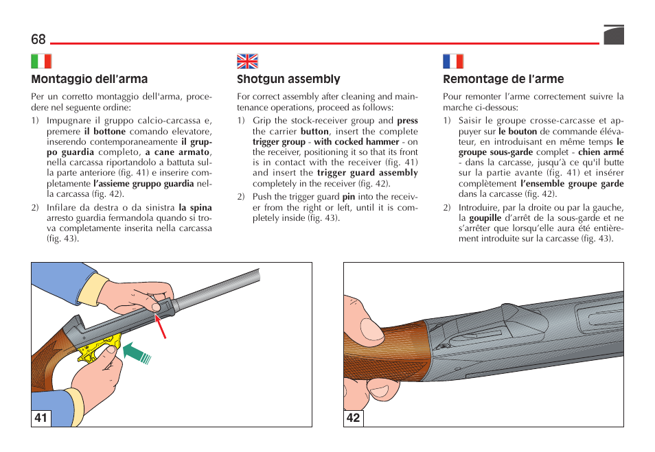 Benelli Super Black Eagle II Shotgun User Manual | Page 69 / 118