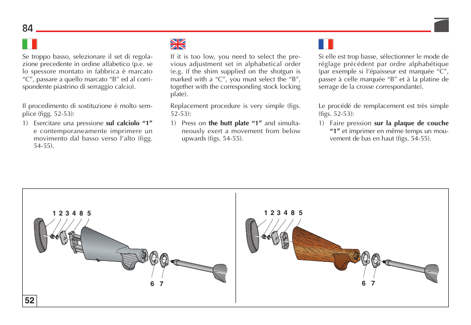 Benelli Super Black Eagle II Shotgun User Manual | Page 85 / 118