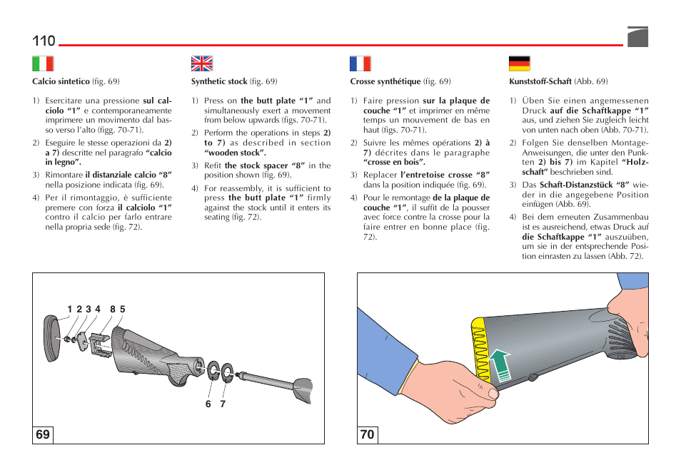 Benelli R1 Big Game Rifle User Manual | Page 111 / 126
