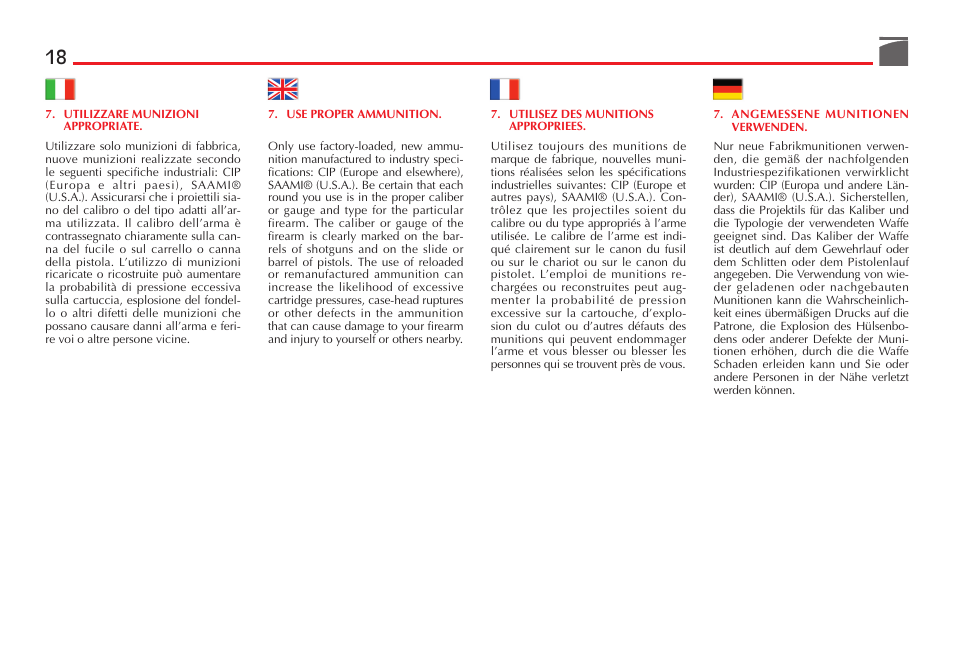 Benelli R1 Big Game Rifle User Manual | Page 19 / 126