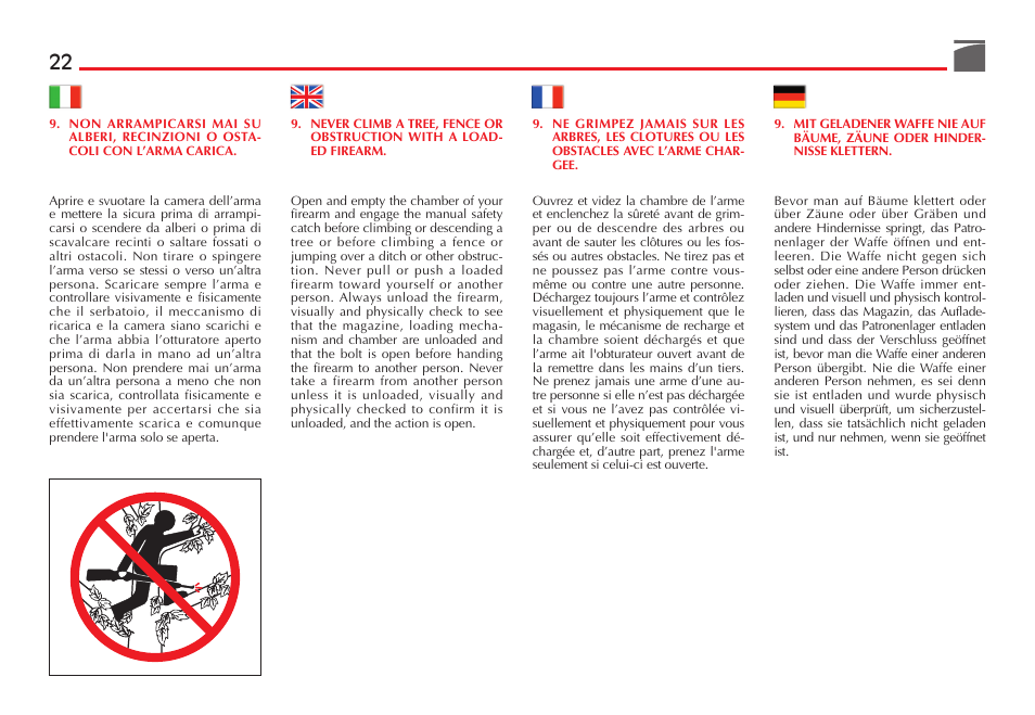 Benelli R1 Big Game Rifle User Manual | Page 23 / 126