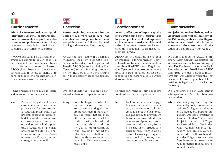Benelli R1 Big Game Rifle User Manual | Page 33 / 126