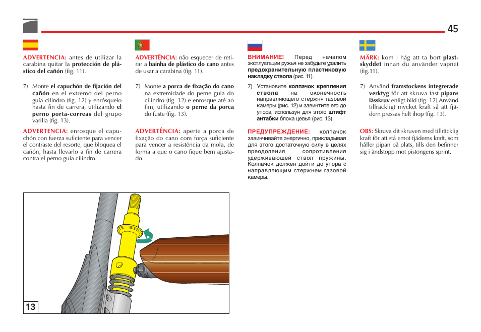 Benelli R1 Big Game Rifle User Manual | Page 46 / 126