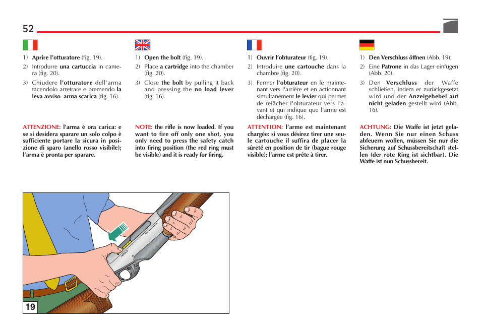Benelli R1 Big Game Rifle User Manual | Page 53 / 126
